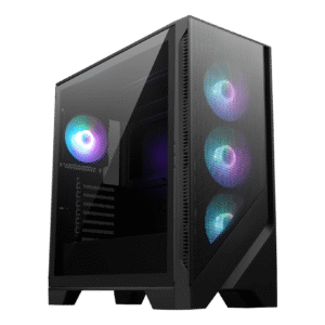 Gabinete MSI MAG FORGE 321R AIRFLOW – Mid Tower ATX, 4 Ventiladores ARGB, Panel Lateral de Vidrio, Alta Ventilación