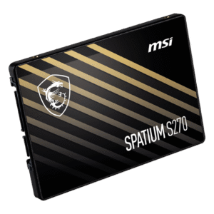 SSD Interno MSI SPATIUM S270 SATA 2.5″ – 3D NAND – SATA III 6 Gb/s – Vel. Lectura 500 MB/s Escritu­ra 450 MB/s – Capacidades 240/480/960 GB - 960GB