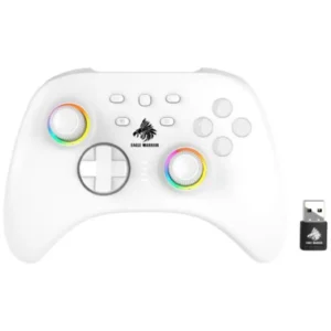 Gamepad Eagle Warrior GG06A – 2.4 G inalámbrico, Switch/Android/PC, XInput, Blanco