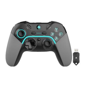 Gamepad Eagle Warrior FG02A – 2.4 GHz inalámbrico, Switch/Android/PS3/PC, XInput, Negro