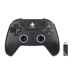 Control Inalámbrico Eagle Warrior HG04D, Compatible con Android, iOS/PC/PS4/PS5, 2 Botones traseros programables, RGB, Touchpad