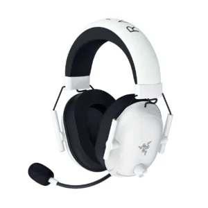 Gaming Headset Razer BlackShark V2 HyperSpeed Wireless Blanco – RZ04-04960200-R3U1 – Conexión Tri-Mode 2.4 GHz Hyperspeed/Bluetooth 5.2/USB-C – Drivers TriForce Titanium 50 mm – THX Spatial Audio – 70 h Batería