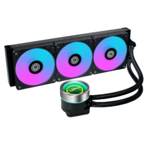 Enfriamiento líquido Lian Li Galahad II Trinity – 360 mm, Triple Ventilador ARGB, PWM, Negro