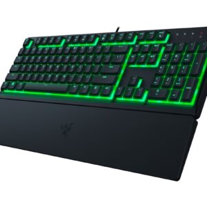 Teclado Gaming Razer Ornata V3 X -Teclado en Español – Membrana Silenciosa, Teclas de Perfil Bajo, Reposamuñecas, RGB Chroma