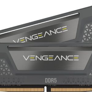 Kit de 2 memorias RAM DDR5 Corsair Vengeance COLOR GRIS 16 GB (2×8 GB) 5200 MT/s CL40 — XMP/EXPO • Heatspreader aluminio • VRM integrado