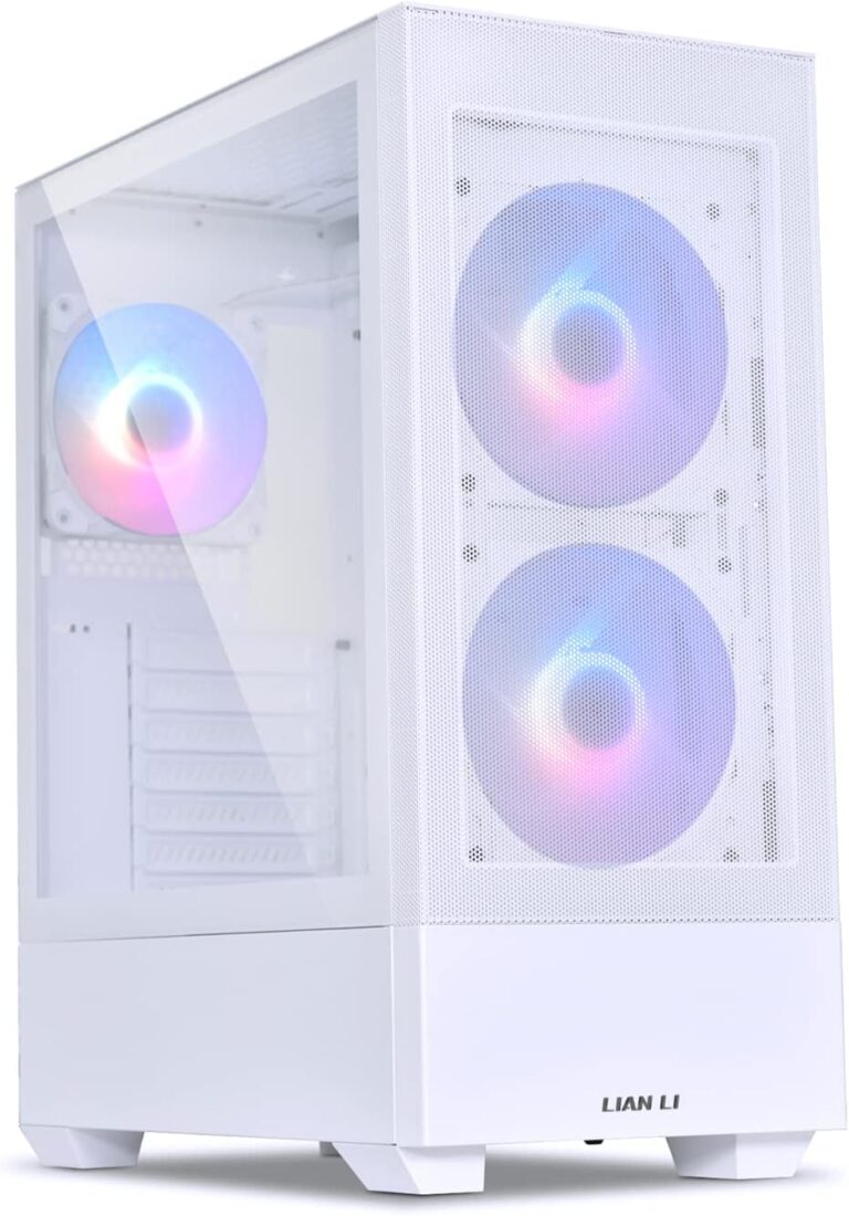 Gabinete Lian Li Lancool 205 MESH C – ATX con Panel de Vidrio Templado, Incluye 3 Ventiladores de 120 mm