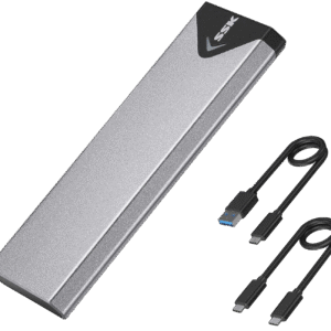 Enclosure para M.2 SATA  - SSK USB 3.2 Gen 2 10 Gbps – Compatible SATA, Aluminio, SSD 2242/2260/2280