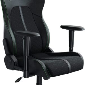 Silla Gaming Razer Enki – Soporte Lumbar Integrado, Reclinable 152°, Reposabrazos 4D, Cuero Sintético Premium, Hasta 136 kg