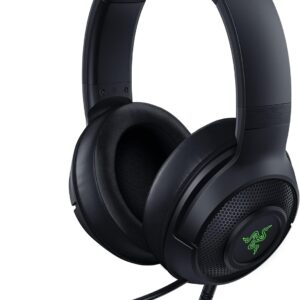 Gaming Headset Razer Kraken V3 RGB – RZ04-03770200-R3U1 – Conexión USB-A Plug-and-Play – Drivers TriForce Titanium 50 mm – THX Spatial Audio – Mic Cardioide Extraíble – Razer Chroma RGB