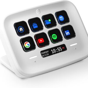 Stream Deck Neo de Elgato – 8 teclas LCD personalizables, Infobar y Touch Points