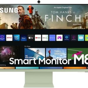 Monitor Samsung Smart M8 32″ 3840×2160 (4K UHD) – Smart TV, USB-C, WiFi, Altavoces, Cámara Magnética, HDR10+