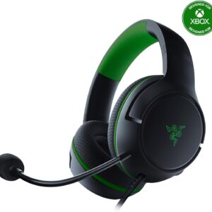 Gaming Headset Razer Kaira X – RZ04-03970600-R3U1 – Conexión Jack 3,5 mm Plug-and-Play – Drivers Razer TriForce de 50 mm – Mic HyperClear Cardioide Extraíble – FlowKnit Memory Foam