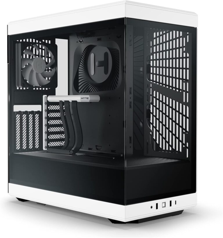 HYTE Y40 – Gabinete ATX Compacto con Riser PCIe 4.0, 2 ventiladores de 120 mm preinstalados