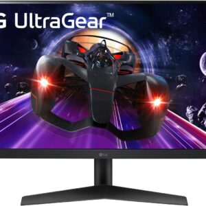 Monitor Gaming LG UltraGear 24GN60R-B – 23,8″ Full HD (1920×1080) IPS – 165 Hz – 1 ms MBR – AMD FreeSync™ Premium – HDR10 – Negro Mate – Altavoces Integrados – Tilt – VESA 75×75
