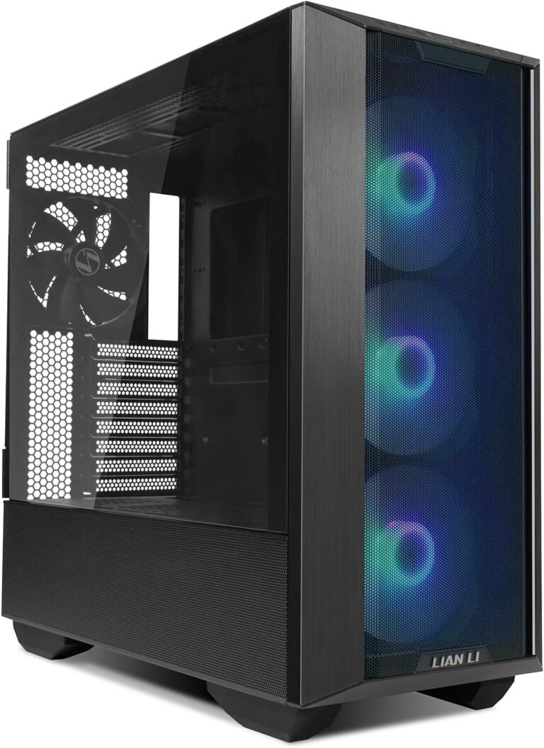 Gabinete Full-Tower Lian Li LANCOOL III – 4 Ventiladores ARGB, Cristal Templado, Soporte E-ATX, GPU 420 mm, Filtros Magnéticos, Color Negro