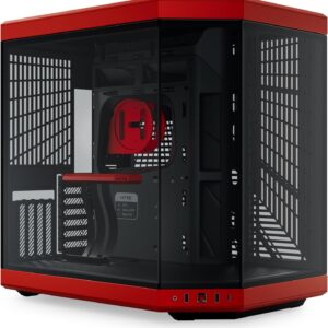 HYTE Y60 – Gabinete ATX Panorámico con Riser PCIe 4.0, Incluye 3 Ventiladores de 120 mm
