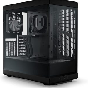 HYTE Y40 – Gabinete ATX Compacto con Riser PCIe 4.0,  2 ventiladores de 120 mm preinstalados - Negro