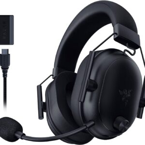 Gaming Headset Razer BlackShark V2 HyperSpeed Wireless Negro Mate – RZ04-04960100-R3U1 – Conexión Tri-Mode 2.4 GHz HyperSpeed/Bluetooth 5.2/USB-C – Drivers TriForce Titanium 50 mm – THX Spatial Audio – 70 h Batería