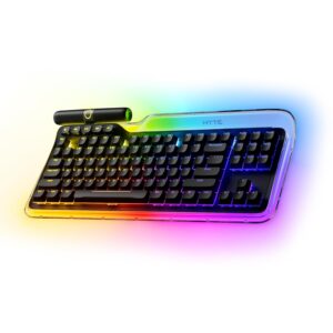 Teclado Gaming Mecánico HYTE Keeb TKL – 87 Teclas, Hot-Swap, Retroiluminación RGB, Gateron Yellow, Diseño Compacto para Gaming y Escritura