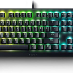 Teclado Gaming Razer BlackWidow V4 X  - Teclado en Español – Mecánico, Switch Verde, RGB Chroma, Controles Multimedia, Reposamuñecas