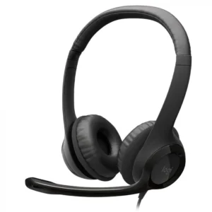 Auriculares USB Logitech H390 – Headset Stereo con Micrófono con Cancelación de Ruido, Controles en Línea, Diadema Ajustable, Conector USB-A - Negro