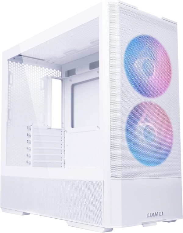 Gabinete Mid-Tower Lian Li LANCOOL 207 – 3 Ventiladores ARGB 140 mm, Soporte ATX, GPU 410 mm, Panel Mesh, USB-C Frontal