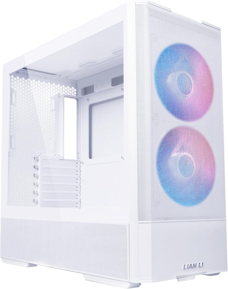 Gabinete Mid-Tower Lian Li LANCOOL 207 – 3 Ventiladores ARGB 140 mm, Soporte ATX, GPU 410 mm, Panel Mesh, USB-C Frontal