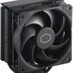 Disipador por Aire Cooler Master Hyper 212 Black Pro – 4 Heatpipes, Ventilador Silencioso 120 mm, Compatible Intel LGA 1700/1200/115X y AMD AM5/AM4, Negro