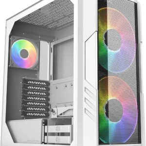 Gabinete Mid-Tower Cooler Master HAF 500 – Alta Ventilación, 2 Ventiladores ARGB 200 mm, Vidrio Templado, Soporte E-ATX