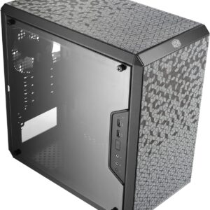 Gabinete Micro-ATX Cooler Master MasterBox Q300L – Frontal y Lateral con Filtro Magnético, 1 Ventilador Incluido, Vidrio Acrílico, Negro