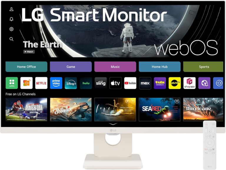 Monitor LG 27SR50F-W 27″ IPS Full HD 75Hz – Diseño sin Bordes, AMD FreeSync, HDMI, Modo Lectura