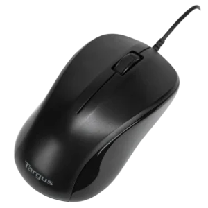 Mouse Targus AMU80US USB Óptico Compacto – Portátil, 3 Botones, Plug & Play, Ideal para Laptops