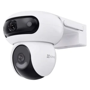 Cámara de seguridad Wi‑Fi EZVIZ H90 Dual 2K+ — Dual‑Lens Pan/Tilt 360° • Visión Nocturna a Color 40 m • AI Personas/Vehículos • Sirena y Foco • IP65