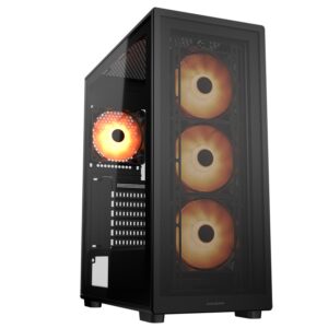 Gabinete ATX COUGAR MX220 RGB – Vidrio Templado, 3 Ventiladores ARGB, Frontal Mallado, Compatible con GPU de hasta 330 mm - Blanco