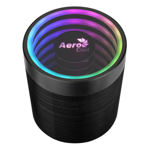 CPU Cooler Aerocool Mirage 5 ARGB — 1 ventilador 120 mm PWM + 5 heat‑pipes • TDP 150 W • Infinity Mirror RGB