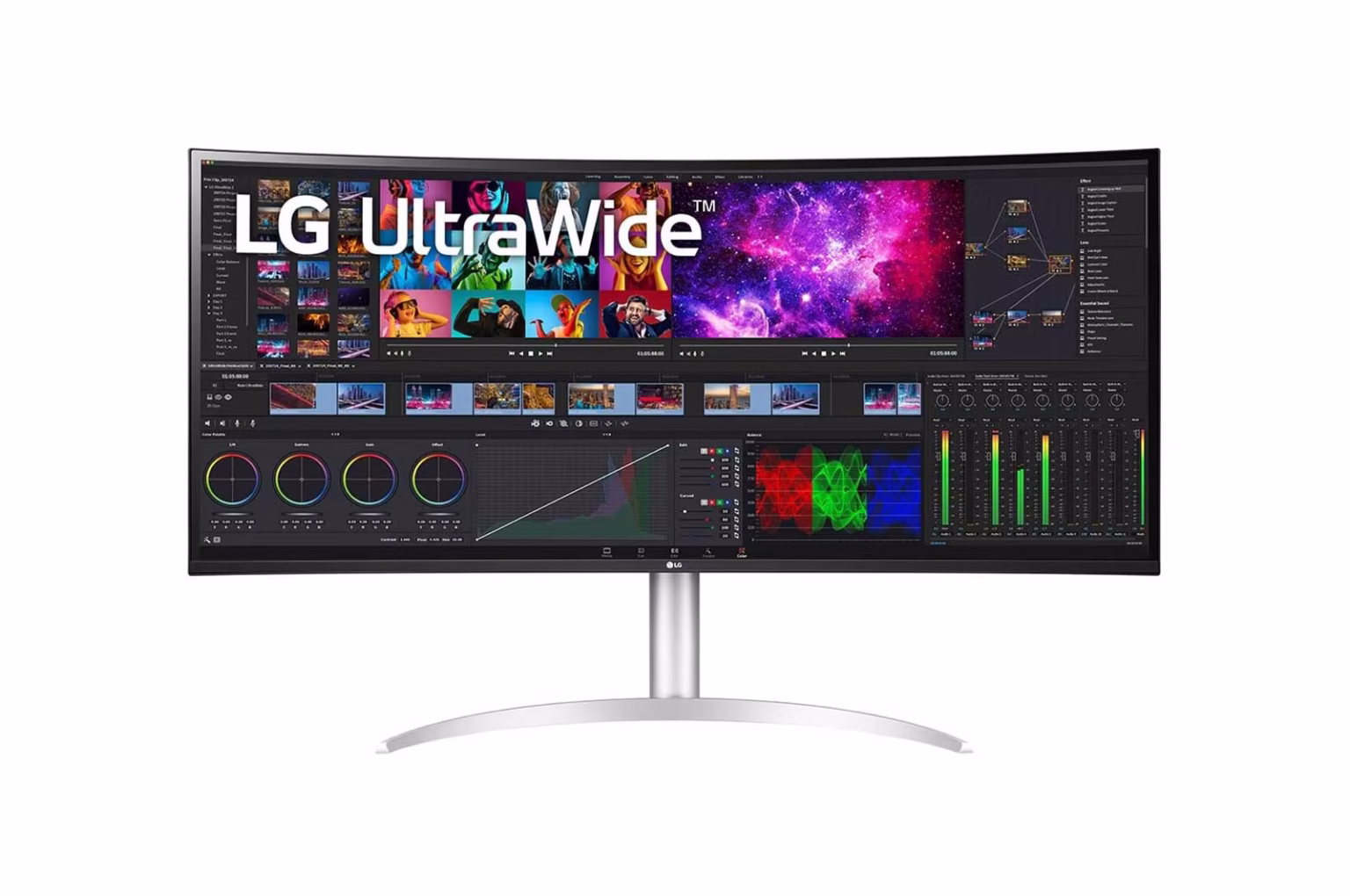 Monitor LG UltraWide 40WP95C-W 40” 5120×2160 72Hz – Nano IPS Curvo, Thunderbolt 4, HDR10, USB-C 72W, DisplayHDR 400