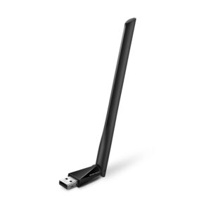 Receptor WiFi USB Mercusys MU6H – AC650 Dual Band 433 + 200 Mbps, Antena 5 dBi de Alta Ganancia
