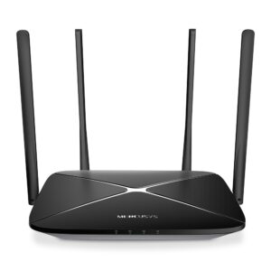 Mercusys AC12G – Router Gigabit Inalámbrico Dual-Band AC1200 con 4 Antenas de Alta Ganancia