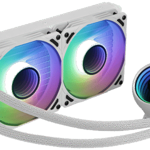 Refrigeración Líquida AIO AeroCool Mirage L240 Blanco – Radiador 240 mm, Infinity Mirror RGB, Bloque de Cobre y ARGB