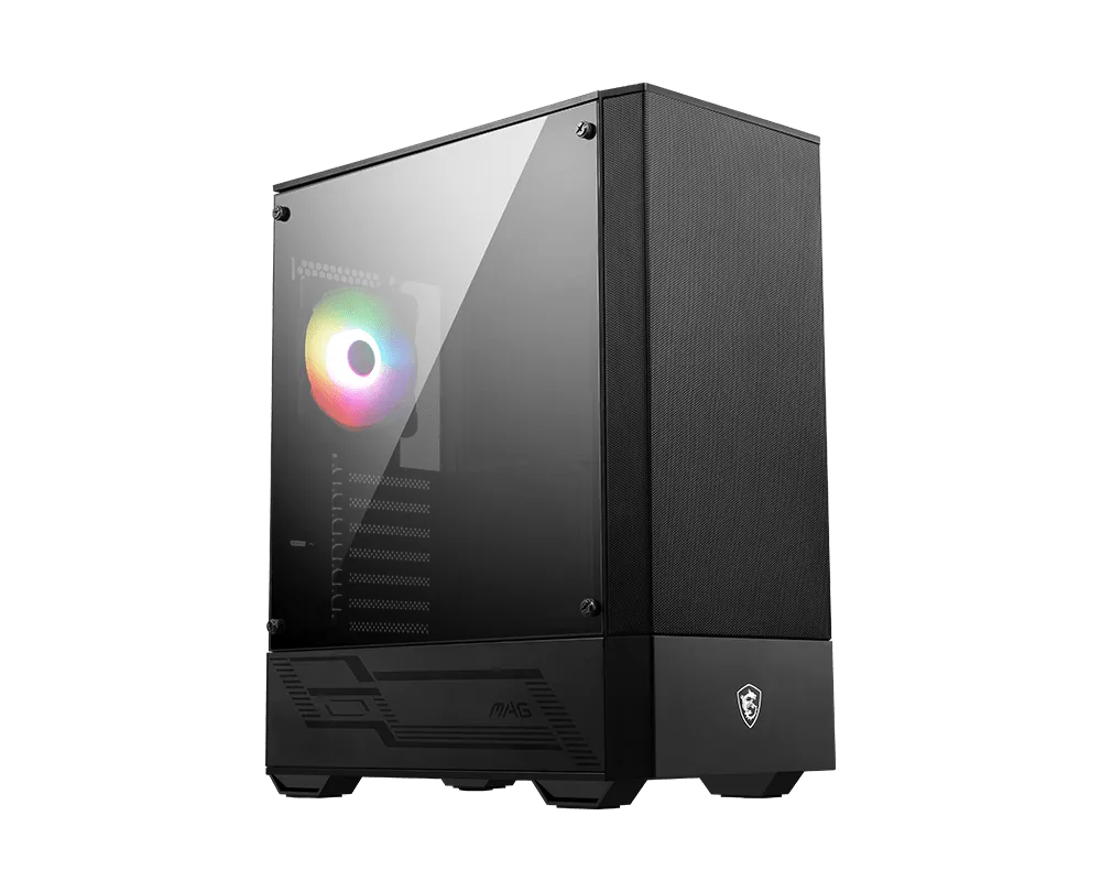 Gabinete Gamer MSI MAG FORGE 111R ATX – Vidrio Templado, 1 Ventilador ARGB, Frontal Mesh, Compatible con Placas ATX/mATX