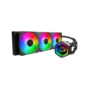 Refrigeración Líquida AIO MasterLiquid RGB Core II Series 360 mm – Dual Chamber, Infinity Mirror y Ventiladores 120 mm - Negro