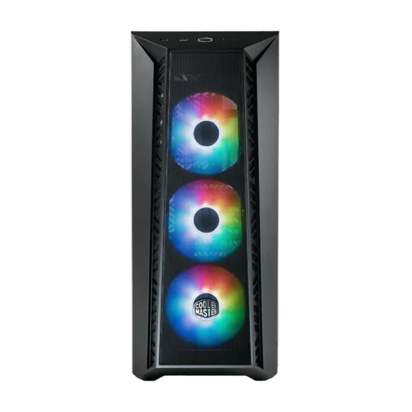 Gabinete Mid-Tower Cooler Master MasterBox 520 Mesh – Frontal Mesh, 3 Ventiladores ARGB Incluidos, Vidrio Templado, ATX
