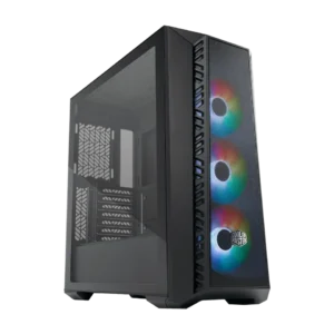 Gabinete Mid-Tower Cooler Master MasterBox 520 Mesh – Frontal Mesh, 3 Ventiladores ARGB Incluidos, Vidrio Templado, ATX