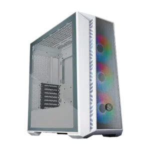 Gabinete Mid-Tower Cooler Master MasterBox 520 Mesh – Frontal Mesh, 3 Ventiladores ARGB Incluidos, Vidrio Templado, ATX - Blanco