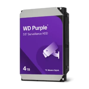 Disco Duro HDD 3.5″ WD Purple 6 TB – 5400 RPM, SATA III 6 Gb/s - Para cámaras de seguridad - 4TB