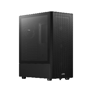 Gabinete Mid Tower XPG Valor Mesh Compact — Panel Frontal Mesh • 4×120 mm ARGB Preinstalados • Vidrio Templado • Radiador 360 mm Frontal • GPU 360 mm • Disipador CPU 166 mm • ATX / Micro-ATX / Mini-ITX • Negro