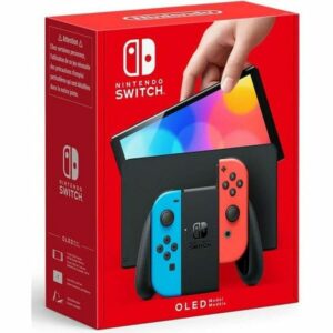 Consola Nintendo Switch OLED — Pantalla OLED 7" (1280×720), 64 GB, Dock HDMI 1080p, Joy-Con desmontables, LAN en dock