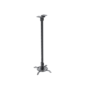 Klip Xtreme KPM-610B - Mounting kit (legs, tilt/swivel ceiling mount) - for projector - steel - black - ceiling mountable