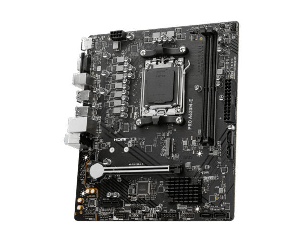 Motherboard MSI PRO A620M-E | Micro-ATX, Socket AM5 | Para AMD Ryzen 7000/8000 | DDR5, PCIe 4.0, M.2 Gen4