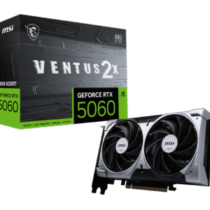 Tarjeta de Video MSI GeForce RTX 5060 VENTUS 2X 8G OC | 8GB GDDR7 | Diseño Compacto de Doble Ventilador | DLSS 4, Ray Tracing
